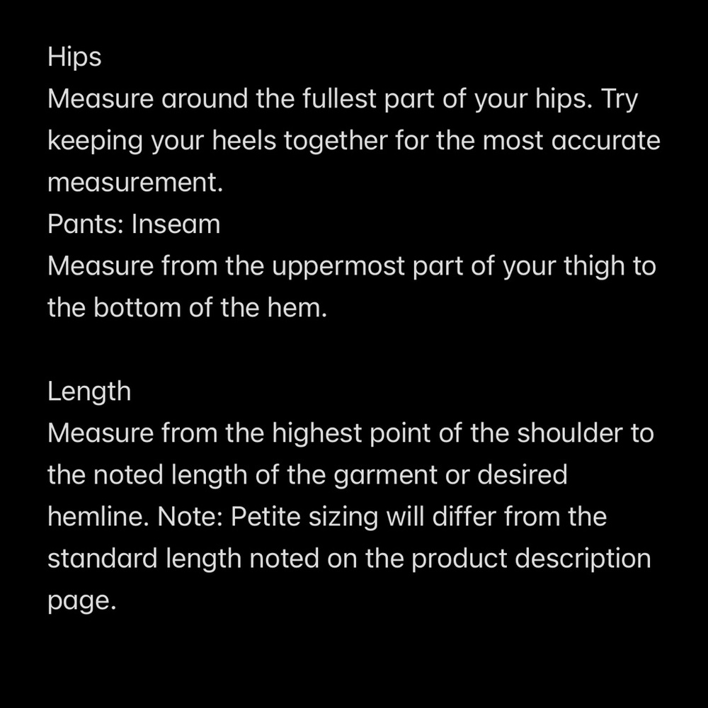 Measurement Guide Instructions - Picture 2 of 3